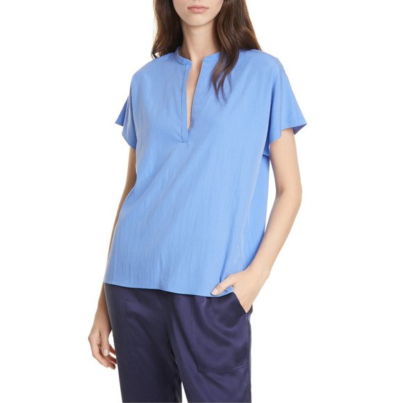 NWT Nordstrom Eileen Fisher Mandarin Collar Top - Main Image